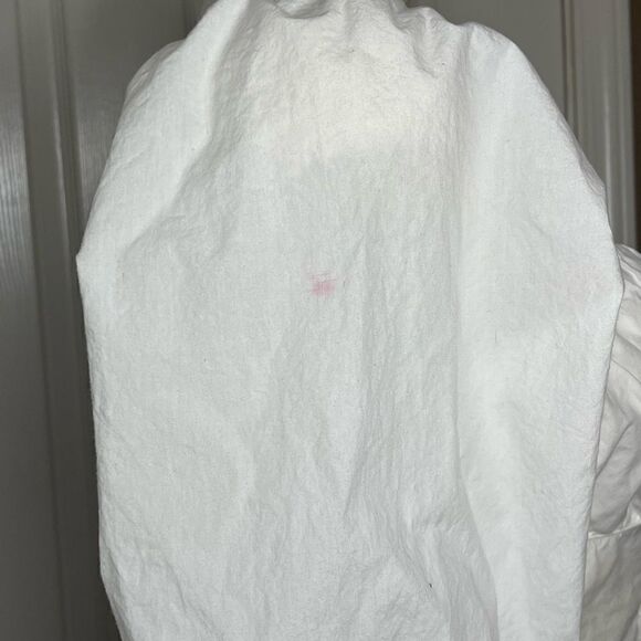 Cotton On puffy sleeve white cropped blouse size M (read description) - Picture 6 of 7